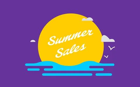 Summer sales Stock Illustration