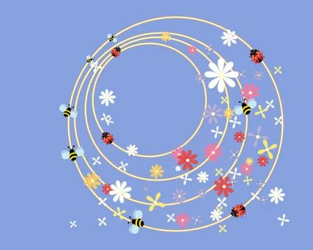 Summer scene Stock Illustration