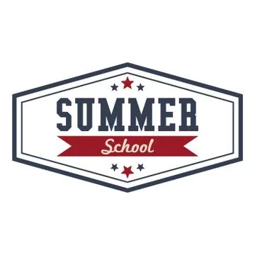Summer school label Иллюстрация