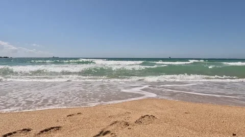 Summer Sea Beach Sand Wave 스톡 동영상 339972127