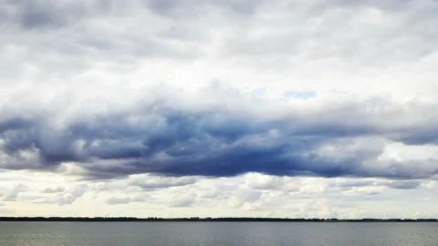 Summer sea. Cloud timelapse Видео 211075423