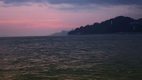 Summer sea sunset Stock Footage 70987371