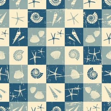 Summer seamless background Stock Illustration