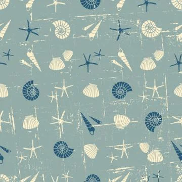 Summer seamless background Stock Illustration