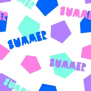 Summer Seamless Pattern Stock-Illustration
