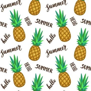 Summer seamless pattern Stock Illustration