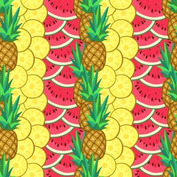 Summer seamless pattern Stock Illustration