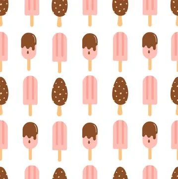 Summer seamless pattern vector and flat design Stock Illustration