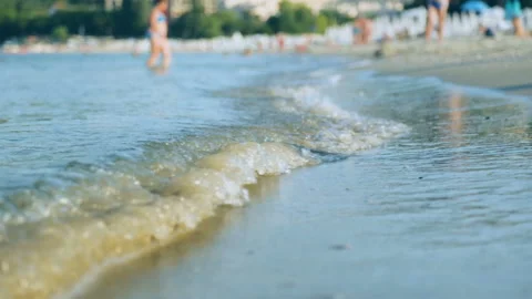 Summer seaside beach view Video stock 96355516