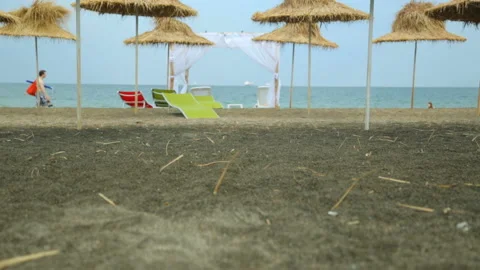 Summer seaside beach view 스톡 동영상 96645213