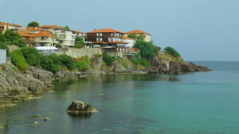 Summer seaside view Video stock 96636912