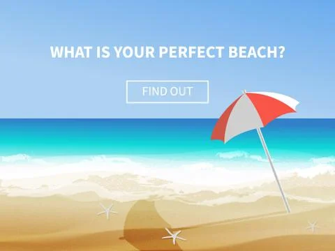 Summer seaside view Stock Illustration