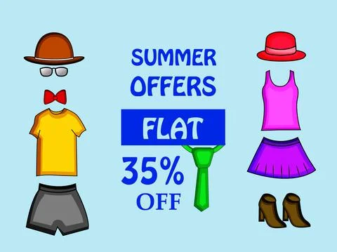 Summer Season background Illustration