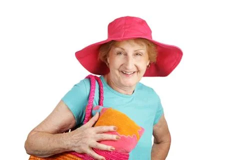Summer Senior Isolated Stock Photos