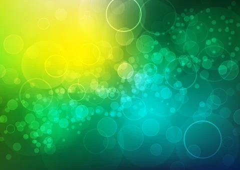 Summer shining background with bokeh Stock Illustration