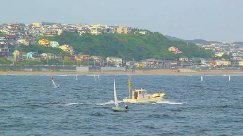 Summer at Shonan Beach Stock Footage 327555181