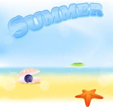 Summer sign Stock Illustration