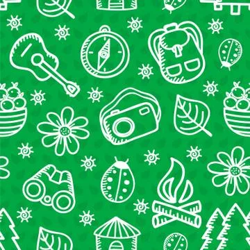 Summer simless background Stock Illustration