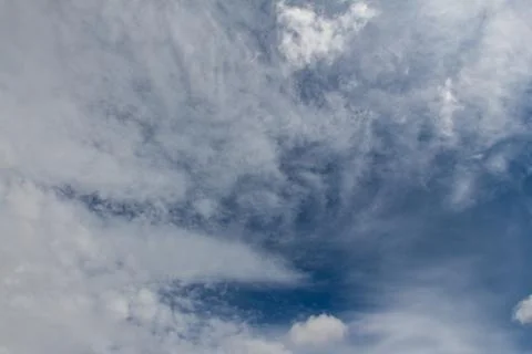 Summer sky after rain in thunder clouds,texture Stock Photos