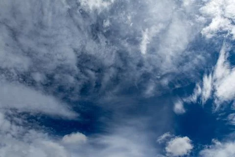 Summer sky after rain in thunder clouds,texture Stock Photos
