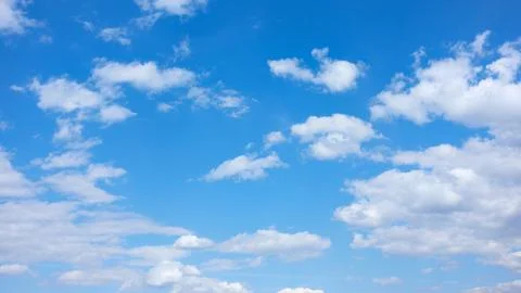 Summer sky with clouds  - background Stock Photos