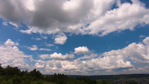 Summer sky with clouds NEW Stock Footage 90847747