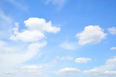 Summer sky with clouds Stock Photos
