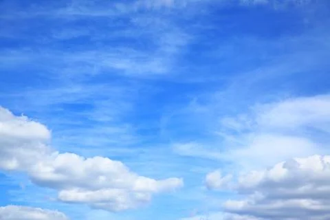 Summer sky with clouds Foto stock