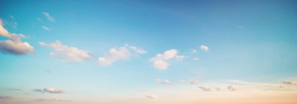 Summer sky clouds Foto stock