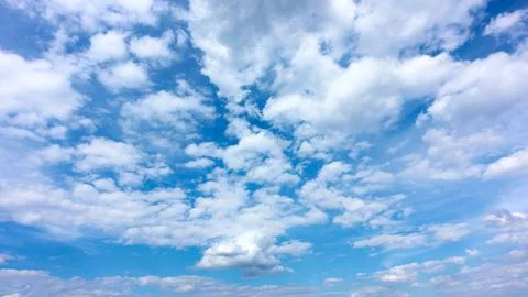 Summer sky with clouds Foto stock