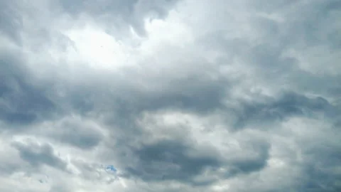 Summer Sky with Dark Cloud Formation Time Lapse Photography Stock Footage 320050338