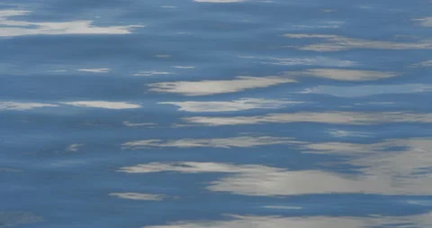 Summer Sky Reflection on calm Water Stock Footage 205810647