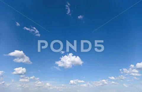 Summer sky with small clouds Stock Photos