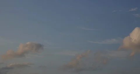 Summer sky at sunset in time lapse Stock Footage 126005566