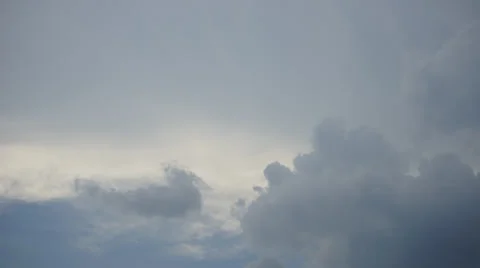Summer sky time lapse, sun shining and moving clouds Stock Footage 37964095