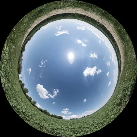 Summer Sky Timelapse- Fulldome Video Stock Footage 109186477