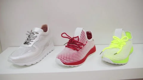 Summer sneakers Stock Footage 132206258