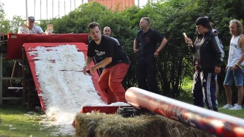 Summer snowboard Stock Footage 92986408