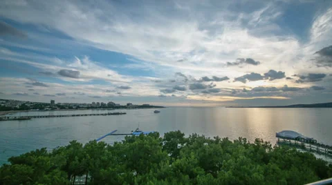 Summer solar coast Stock Footage 32379461