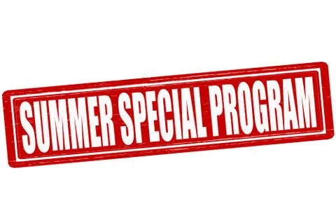 Summer special program Stock Illustration