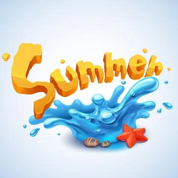 Summer splash Stock Illustration