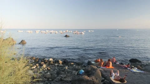 Summer spot in Aci Trezza Stock Footage 138700894