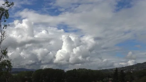 Summer storm cloud formation timelapse Stock Footage 158761333