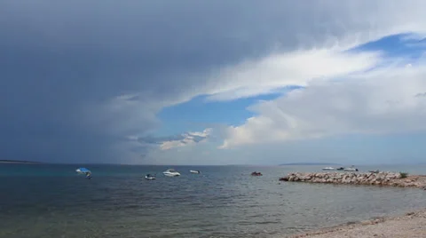 Summer Storm is Coming 1 Stock Footage 30862773