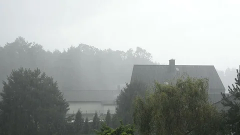 Summer storm in the countryside Stock Footage 94127064