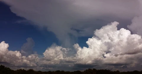 Summer Storms and Sunset (2160p 24fps) Stock Footage 95649405