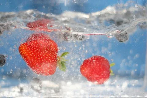 Summer Strawberries Stock Photos
