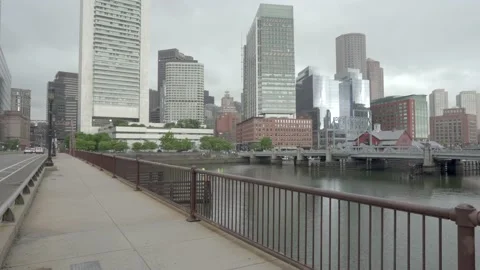 Summer Street Bridge Stock Footage 133813450