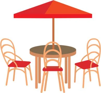 Summer street cafe Stock Illustration