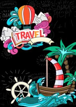 Summer style background Stock Illustration